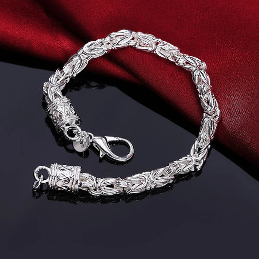 High quality 925 sterling silver Bracelet for woman man luxury Wedding party Christmas Gifts fashion fine Jewelry temperament