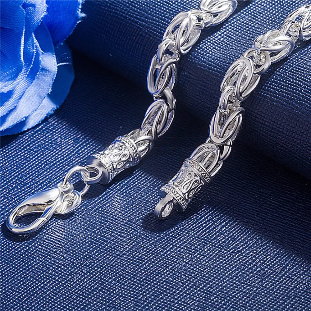 High quality 925 sterling silver Bracelet for woman man luxury Wedding party Christmas Gifts fashion fine Jewelry temperament